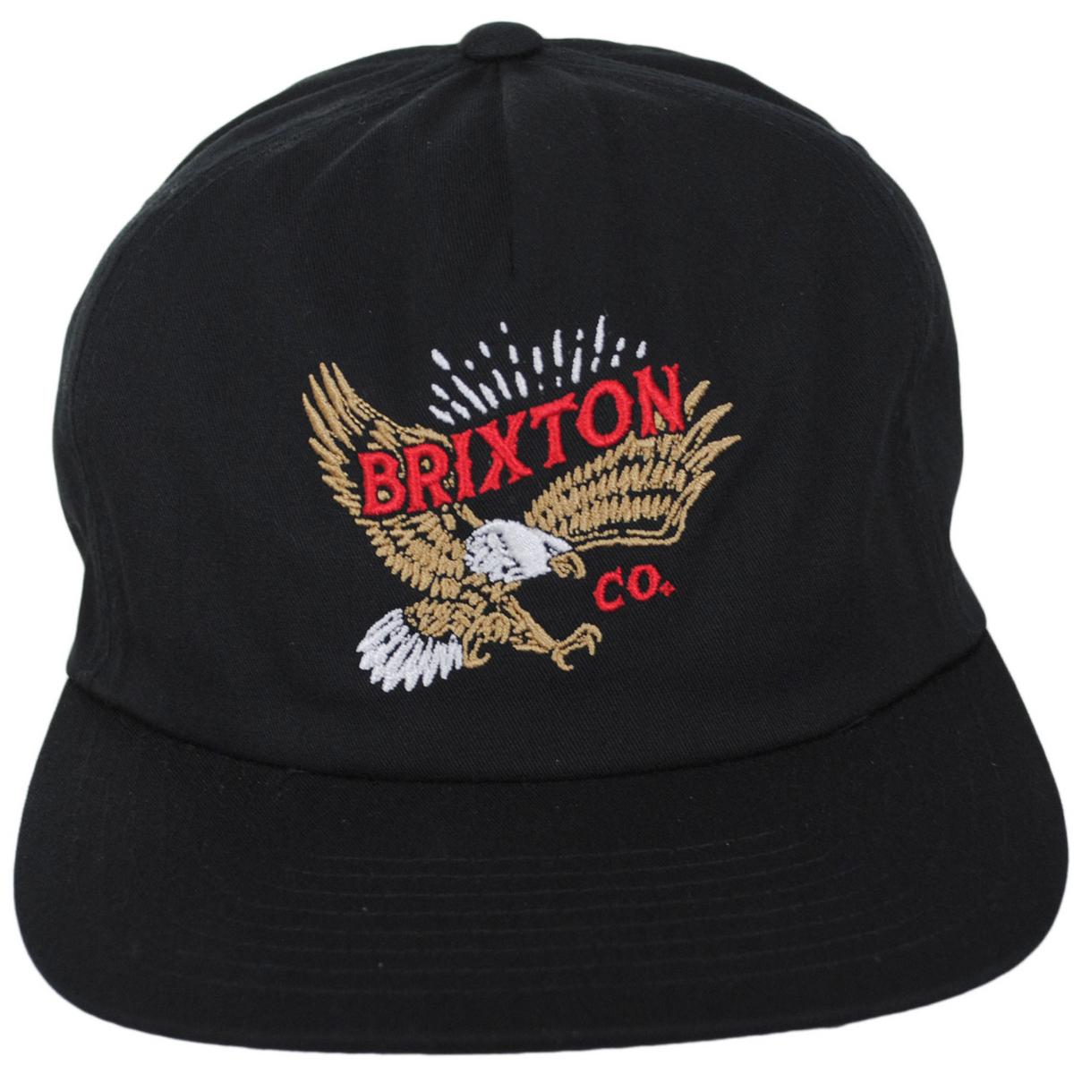 BRIXTON HATS | Keller MP Snapback Baseball Cap | 201857 | front | BLACK