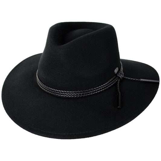 Bailey 1922 | Piston Wool Felt Aussie Hat | 130349 | lead | BLACK