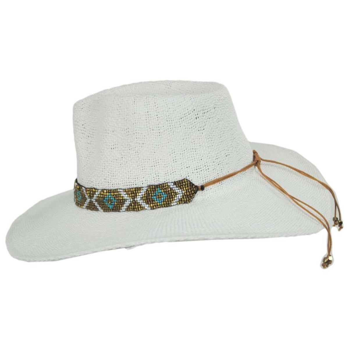 Nikki Toyo Straw Fedora Hat