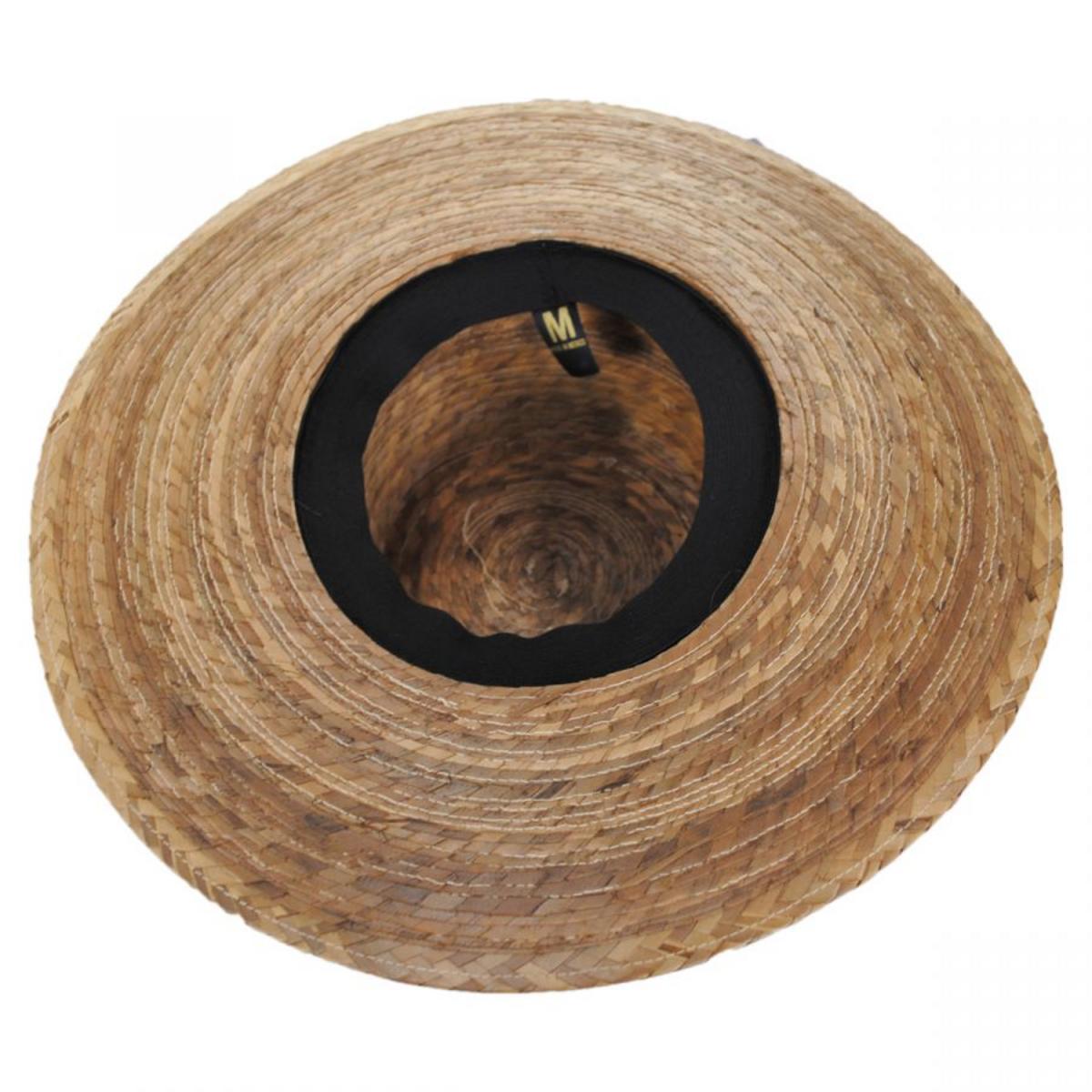 Jeanne Simmons | Palm Straw Boater Hat | 101749 | under | DARK NATURAL