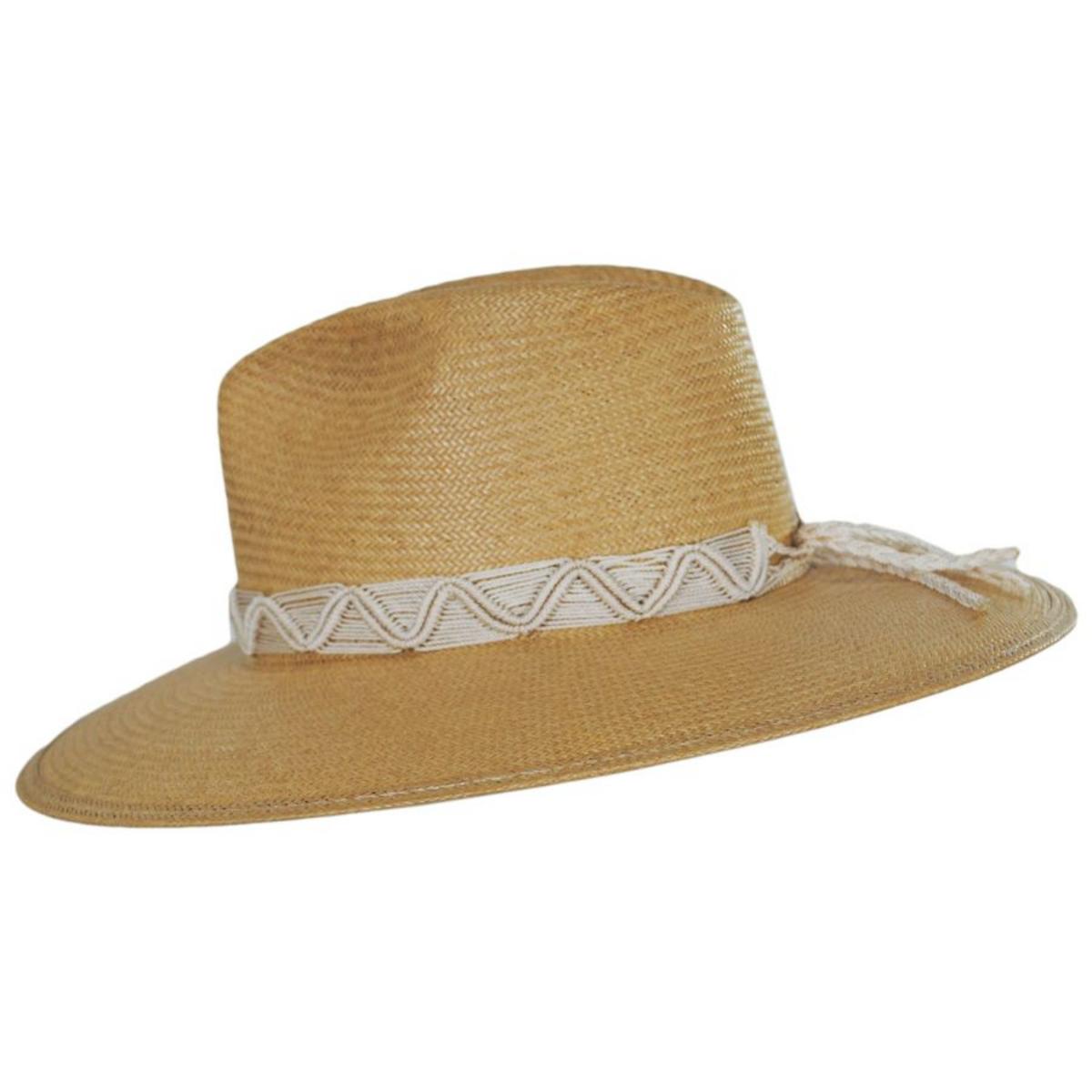 Stetson | Hello Darlin' Shantung  Straw Fedora Hat | 127046 | profile | TAN