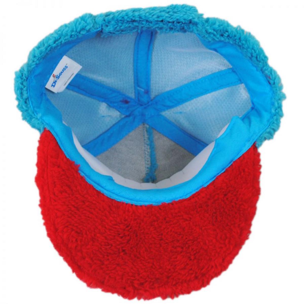 Dr. Seuss | Thing 1 Fuzzy Baseball Cap | 220809 | under | BLUE/RED