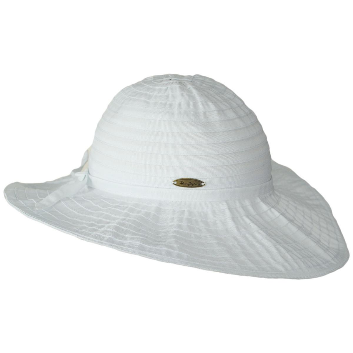 Panama Jack | Danio Ribbon Swinger Sun Hat | 110400 | profile | WHITE