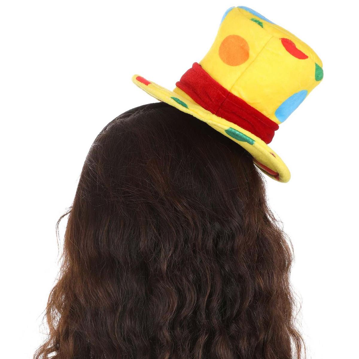 Elope | Mini Polka Dot Clown Top Hat | 190554 | profile | MULTI