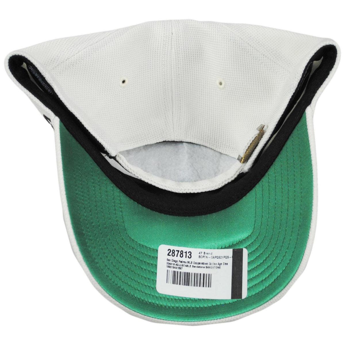 47 Brand | San Diego Padres MLB Cooperstown Golden Age Clean Up Strapback Baseball Cap Dad Hat | 204419 | under | SANDSTONE