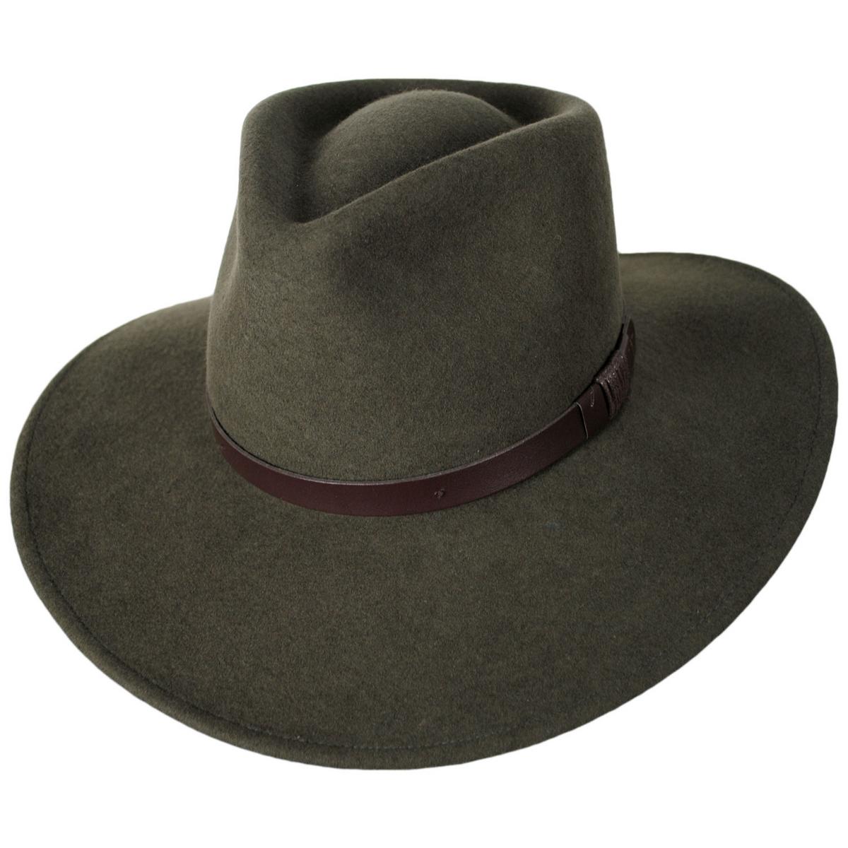 Bigalli | Australian Wool Felt Outback Hat | 131419 | lead | MOSS