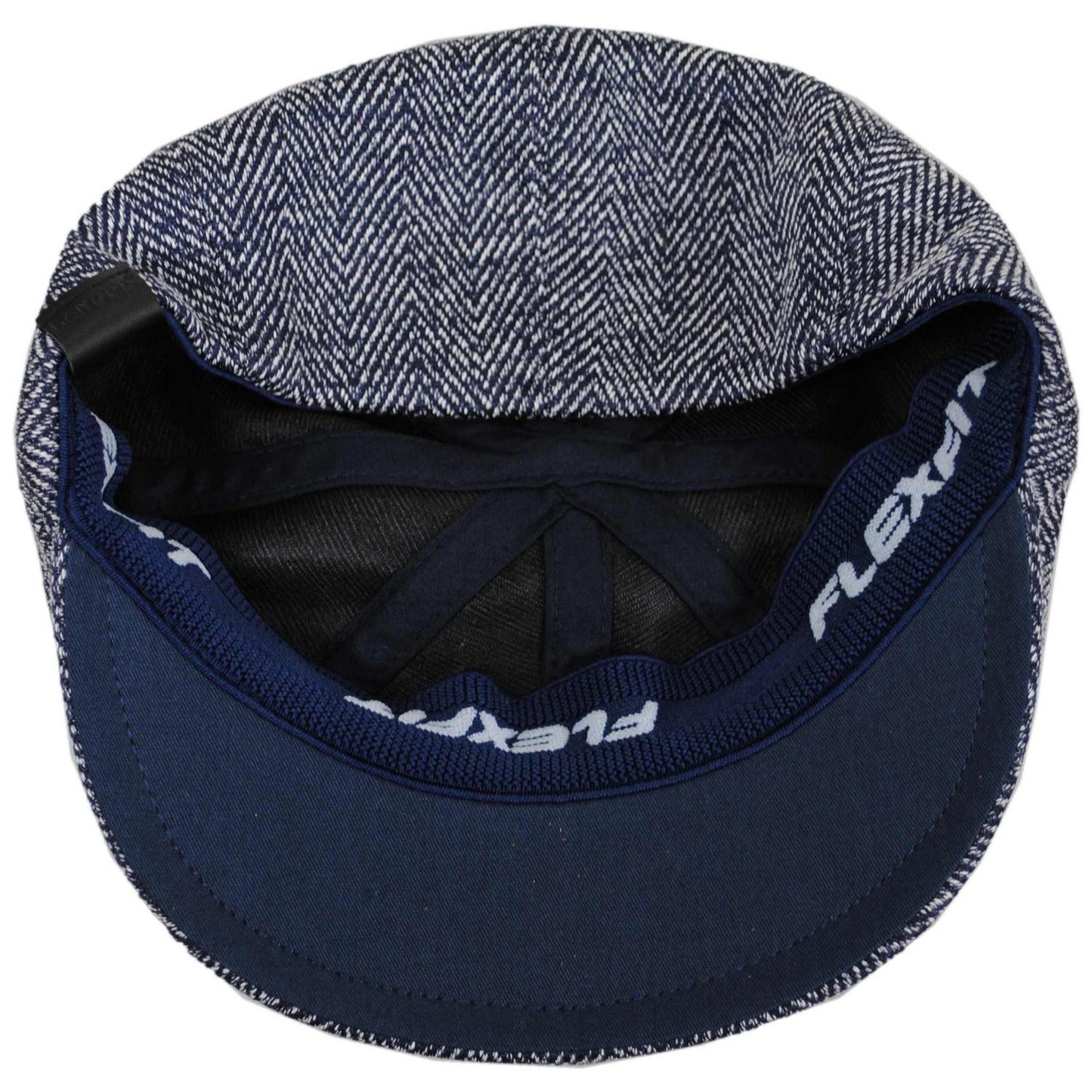 Kangol | Flexfit Pixel Herringbone Newsboy Cap | 160985 | under | MARLED NAVY
