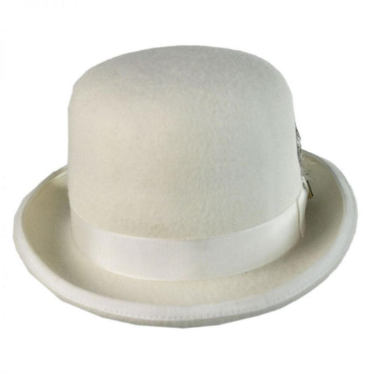 Stacy Adams | Wool Felt Derby Hat | 130454 | front | IVORY