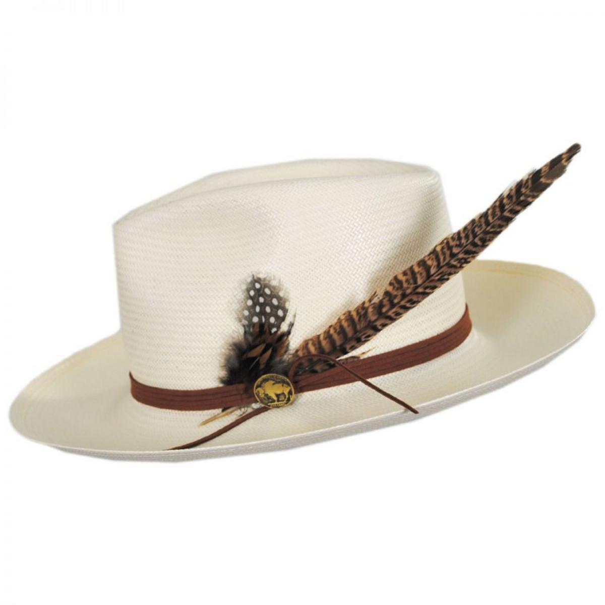 Stetson | Tallahassee Shantung Straw Fedora Hat | 126944 | profile | NATURAL