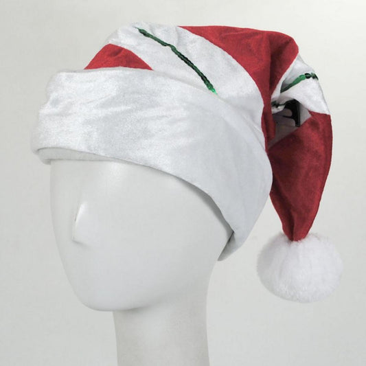 Jacobson | Candy Cane Santa Hat | 191555 | front | RED/WHITE