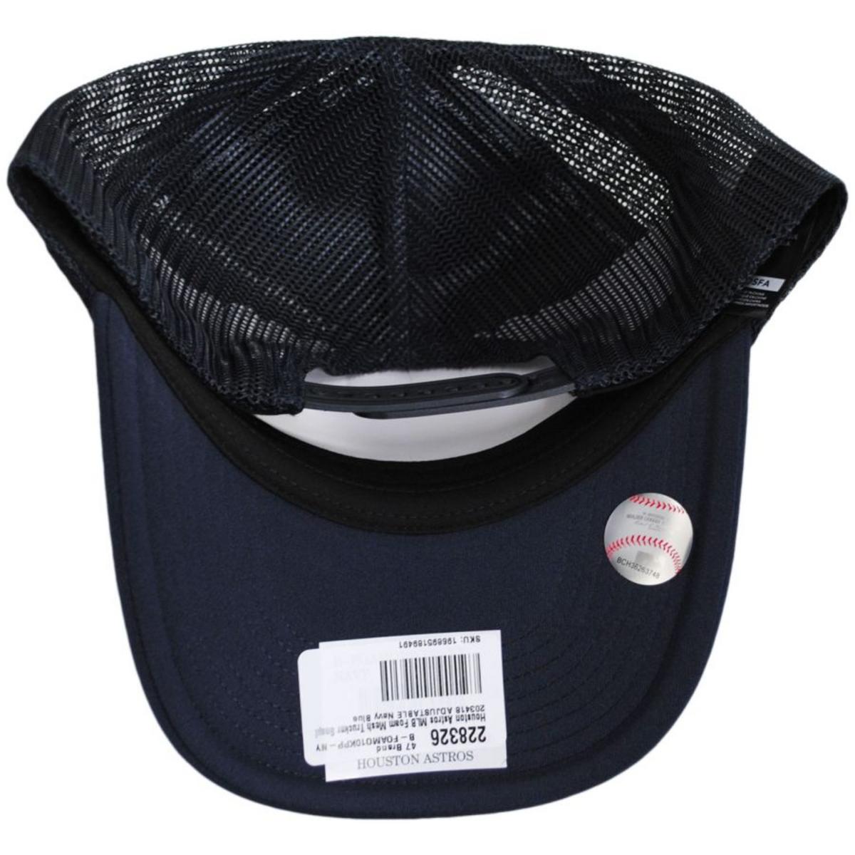 47 Brand | Houston Astros MLB Foam Mesh Trucker Snapback Baseball Cap | 203418 | under | NAVY