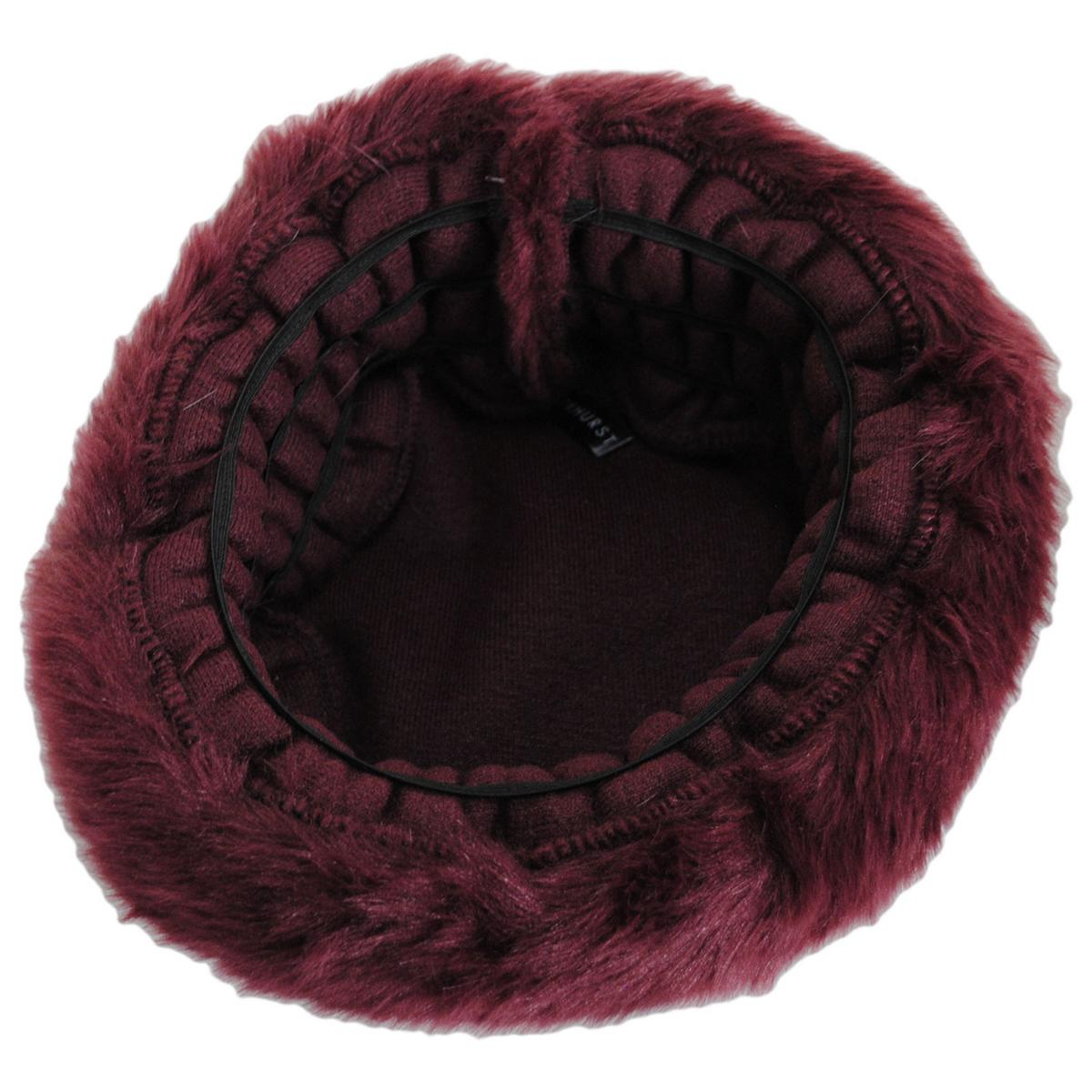 Parkhurst | Josephine Faux Fur Toque Hat | 107302 | under | MERLOT