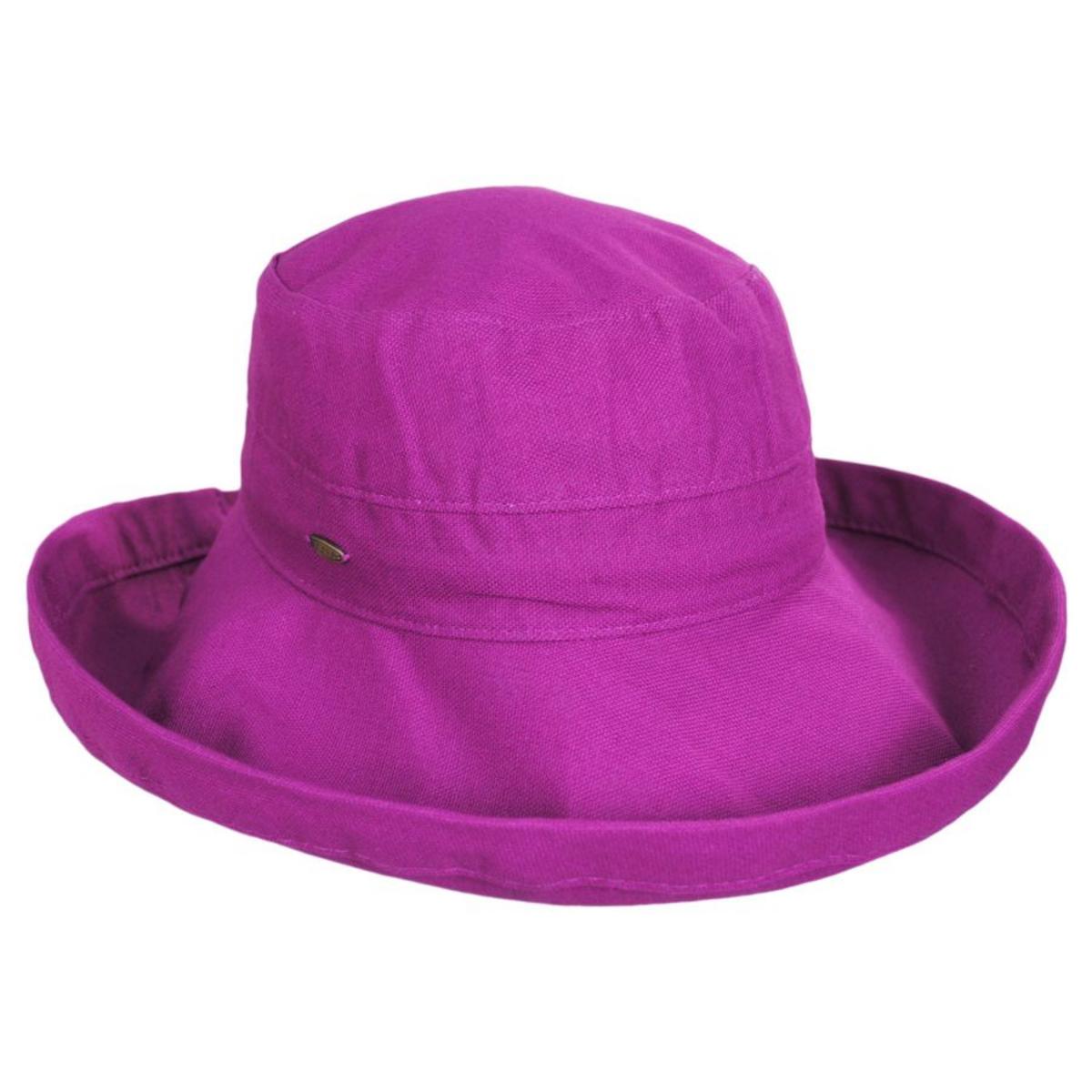 Scala | Lanikai Cotton Sun Hat | 106374 | lead | ORCHID