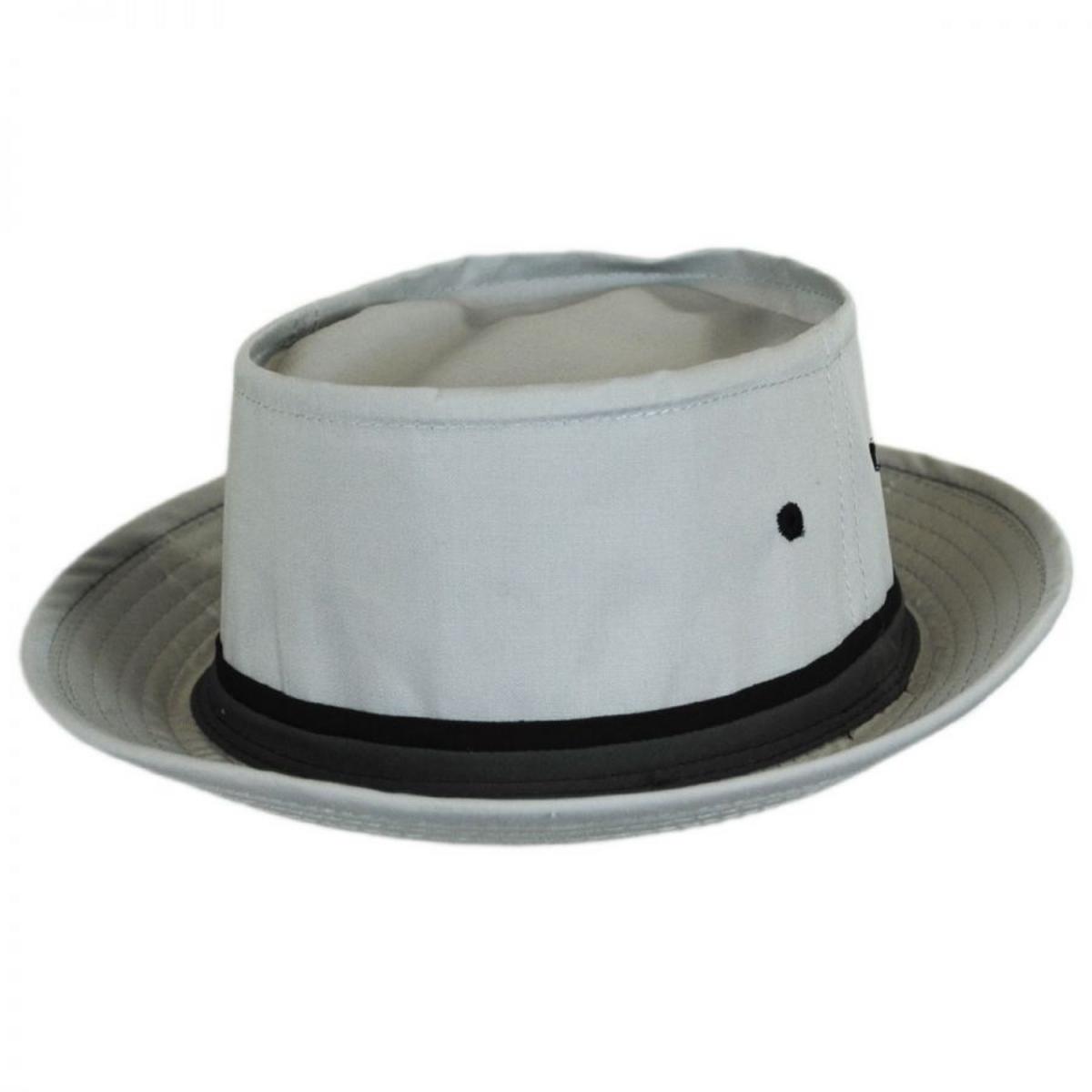 Dorfman Pacific | Classic Roll Up Cotton Bucket Hat | 185102 | lead | GREY