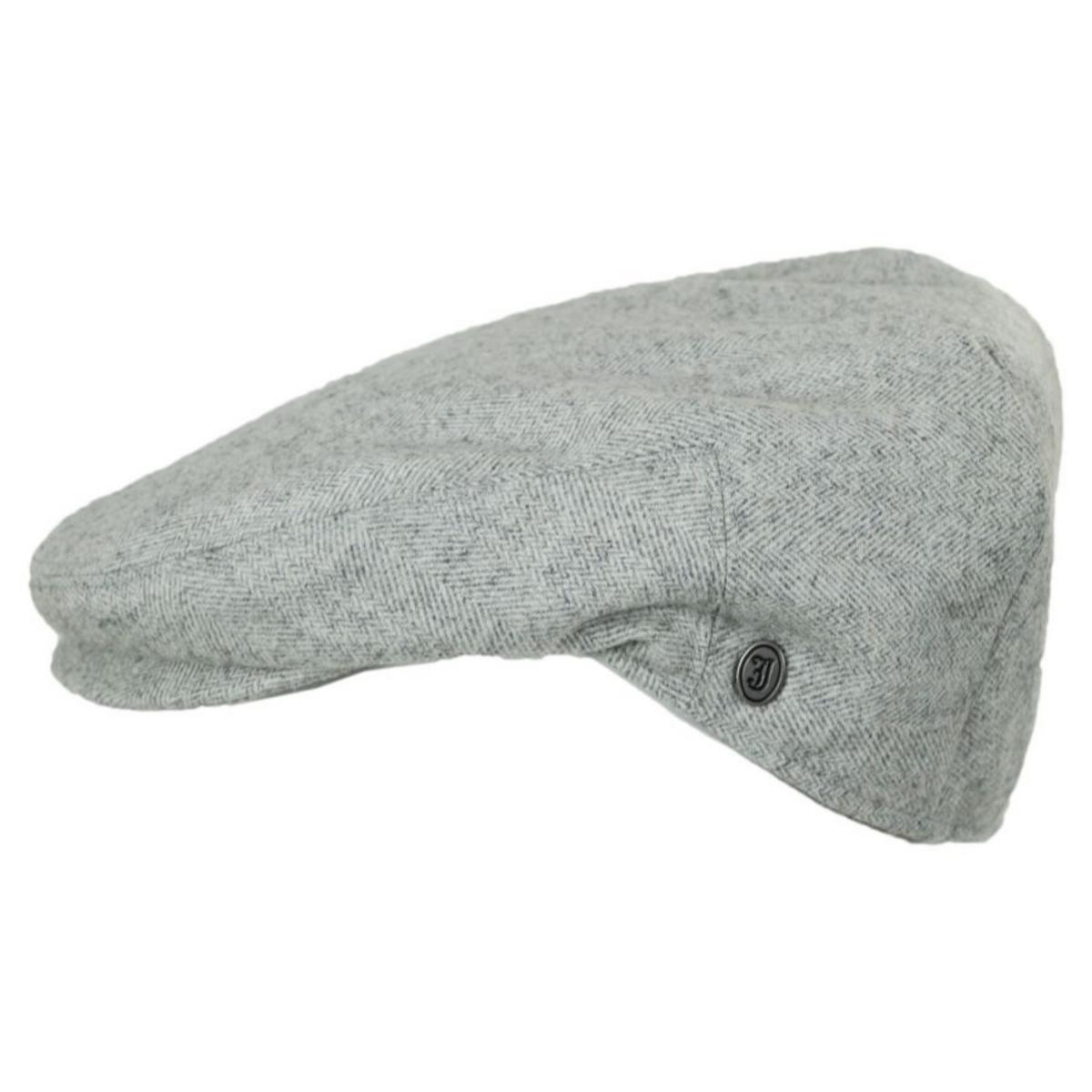 Jaxon Hats | Tecolote Herringbone Wool Blend Ivy Cap | 167579 | profile | SILVER