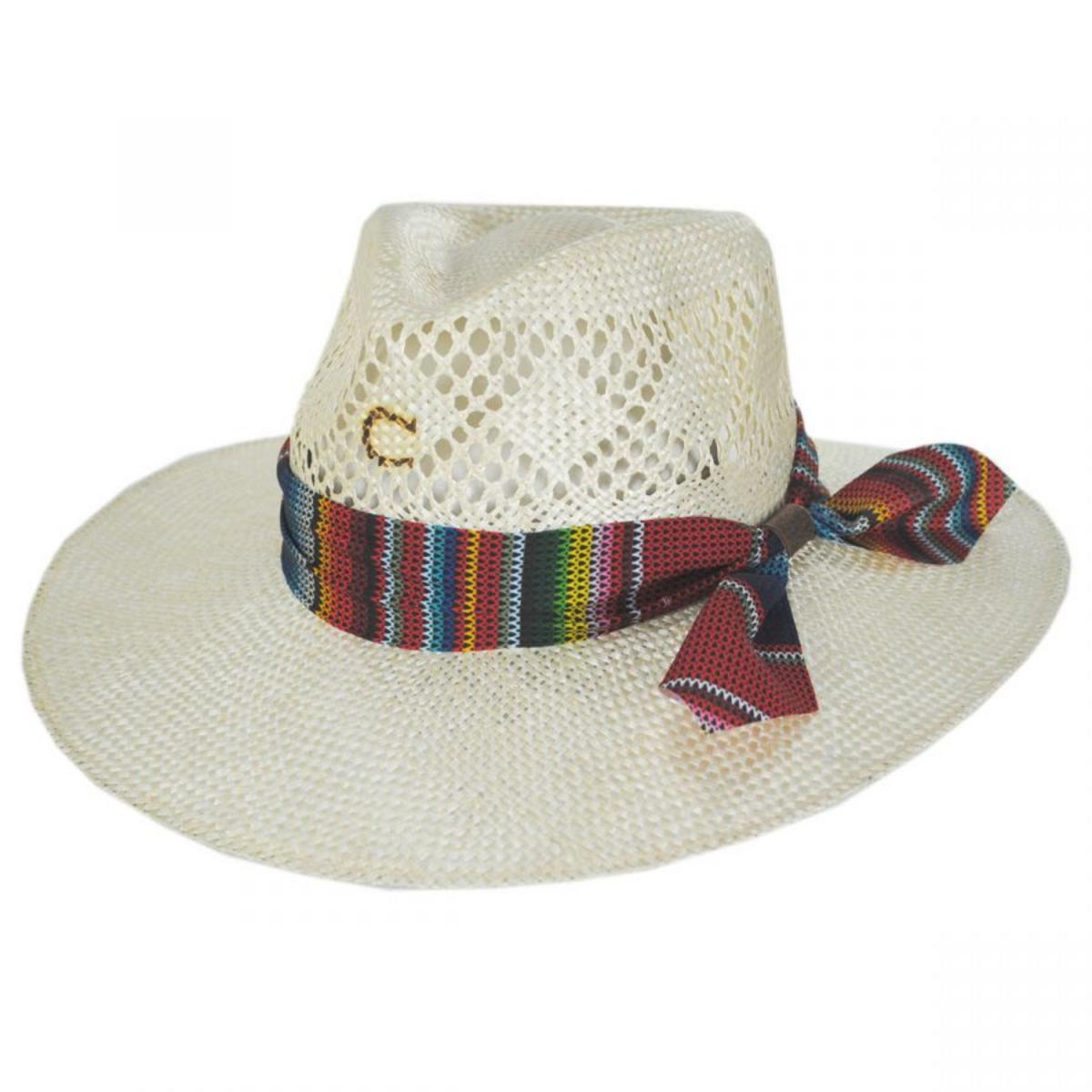 Charlie 1 Horse | Fiesta Sisal Straw Fedora Hat | 101661 | lead | NATURAL