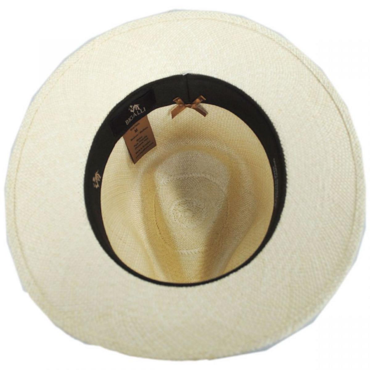 Bigalli | Vancouver Panama Straw Outback Hat | 129212 | under | NATURAL