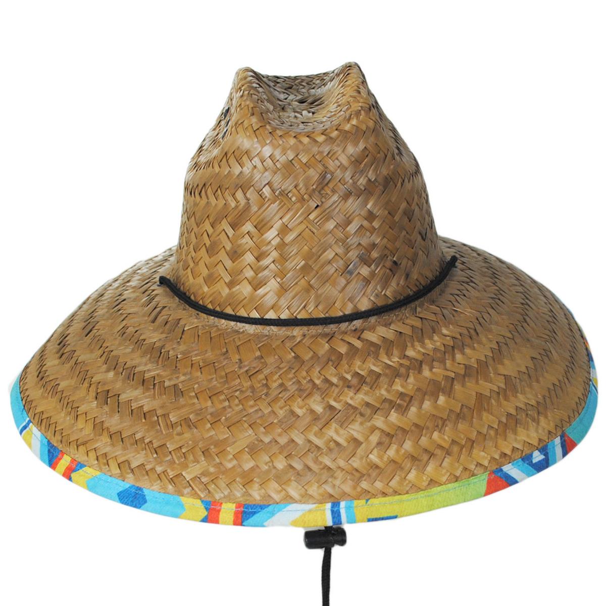 Dorfman Pacific | Queen Palm Straw Lifeguard Hat | 126362 | front | NATURAL