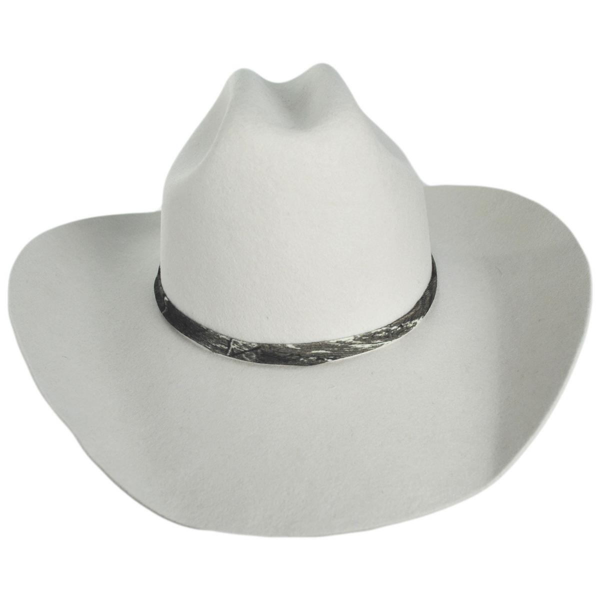 BRIXTON HATS | Ford Truck Country Wool Felt Cowboy Hat | 135673 | front | WIMBLETON WHITE/CAMO