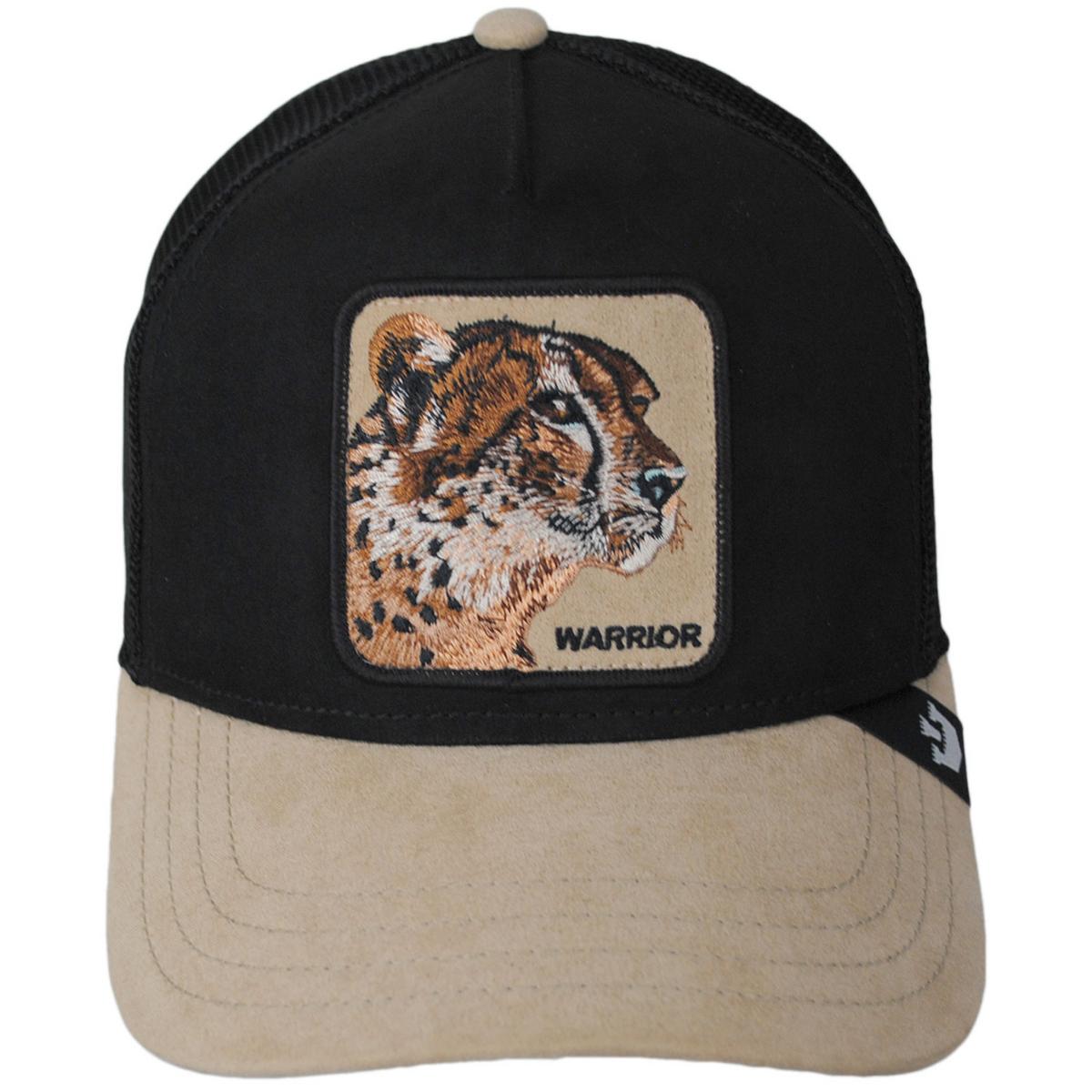 Goorin Bros | Warrior Suede Mesh Trucker Snapback Baseball Cap | 200720 | front | BLACK
