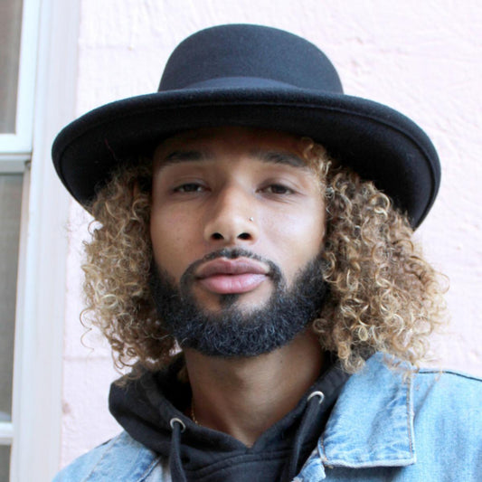 Jaxon Hats | Crushable Wool Felt Gambler Hat | 132003 | lsmone | BLACK