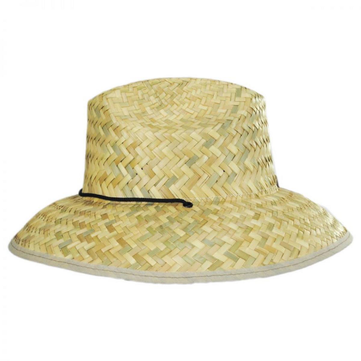 Scala | Kid's Costa Brava Palm Straw Lifeguard Hat | 505013 | profile | NATURAL