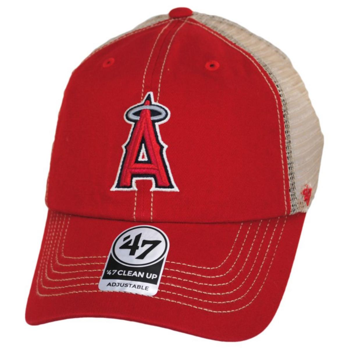 47 Brand | Los Angeles Angels Trawler 47 Mesh Clean Up Baseball Cap | 203025 | lead | RED