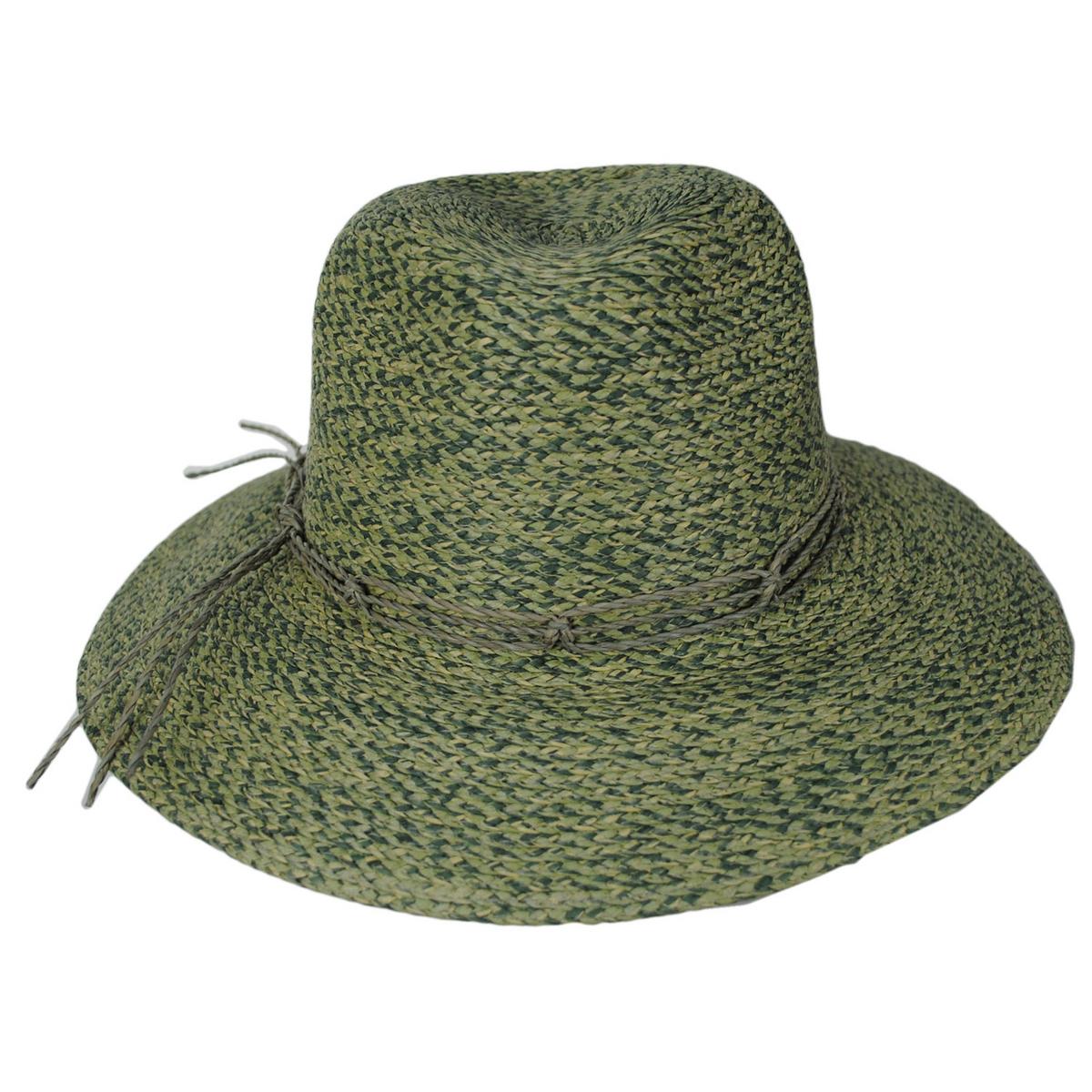Llana Toyo Braid Straw Safari Fedora Hat