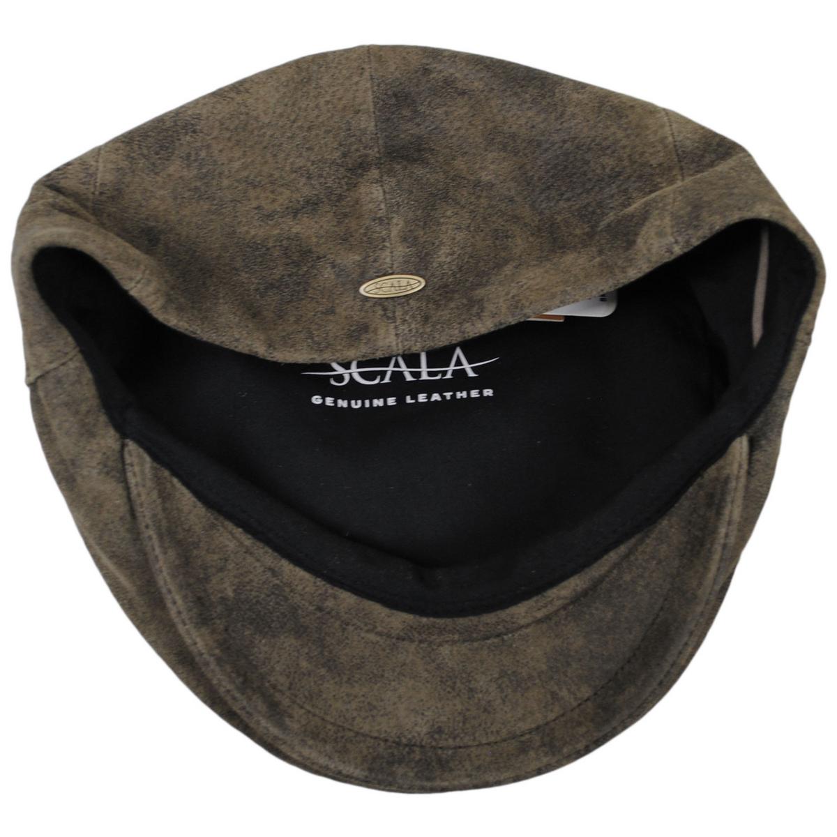 Scala | Rustic Leather Ivy Cap | 160295 | under | BROWN