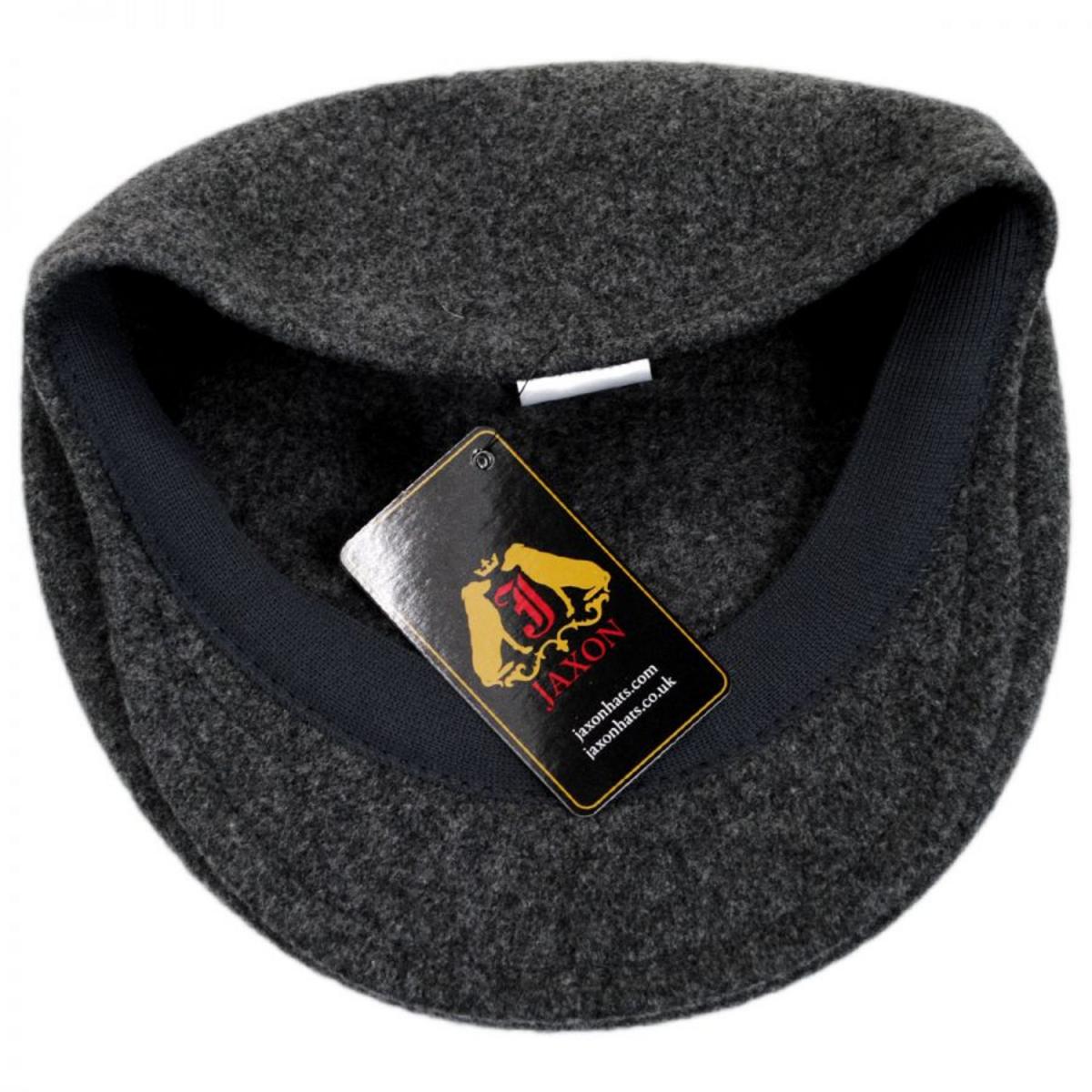 Jaxon Hats | Genuine Wool Ivy Cap | 168201 | under | CHARCOAL