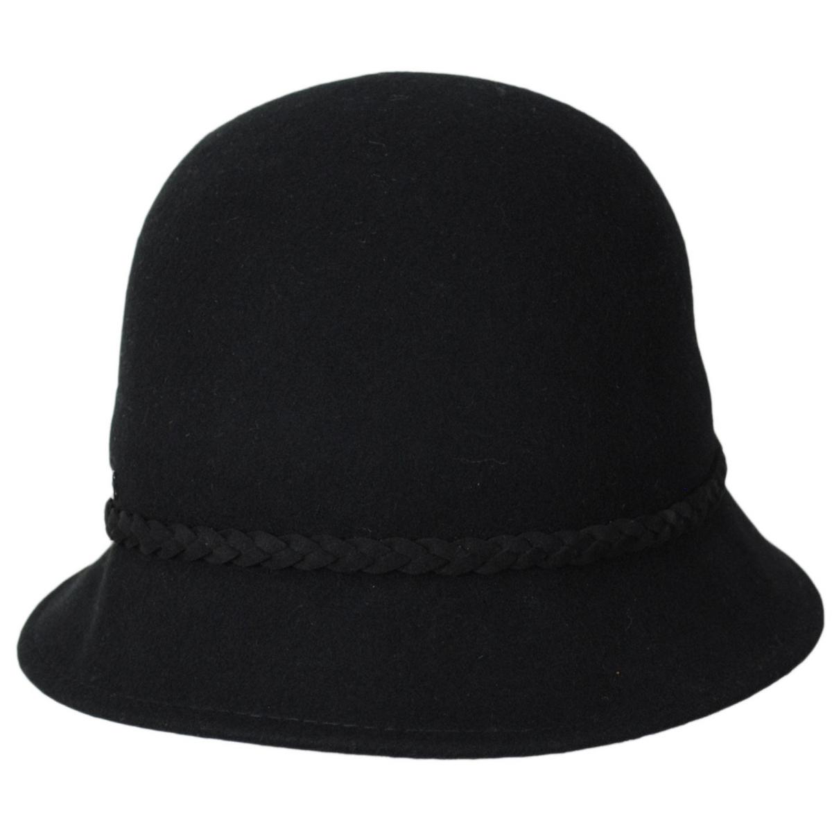 Francesca Wool Felt Cloche Hat