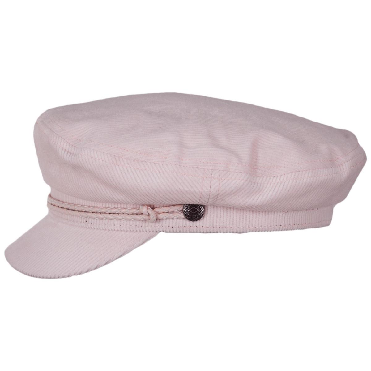 BRIXTON HATS | Corduroy Fiddler Cap - Soft Pink | 181305SP | profile | SOFT PINK