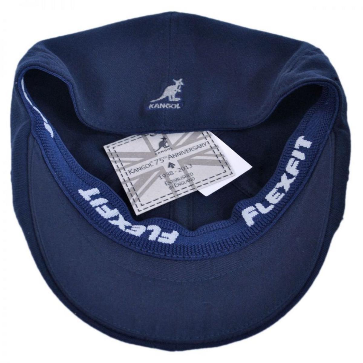 Kangol | Wool Blend Flexfit 504 Ivy Cap | 160833 | under | DARK BLUE