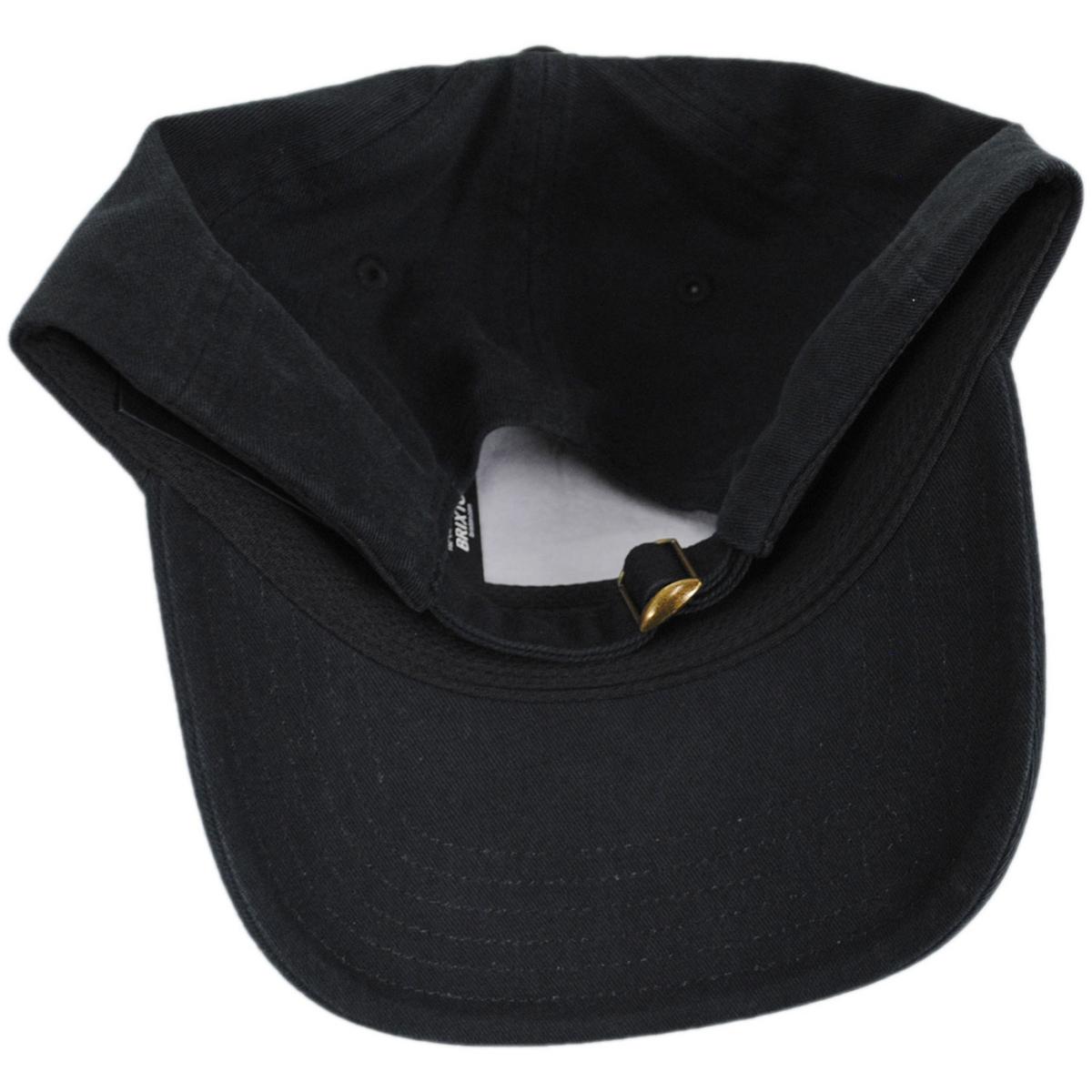 BRIXTON HATS | Alpha LP Strapback Baseball Cap | 201796 | under | BLACK/WHITE RINSE