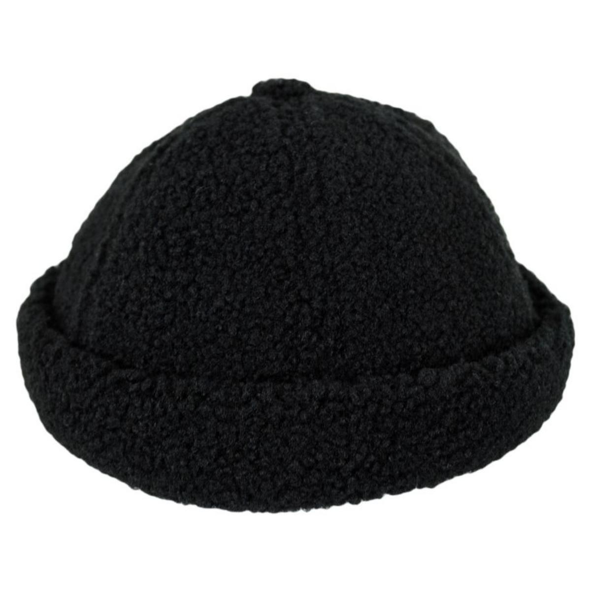 Kangol | Plush Skull Cap Beanie Hat | 500421 | front | BLACK