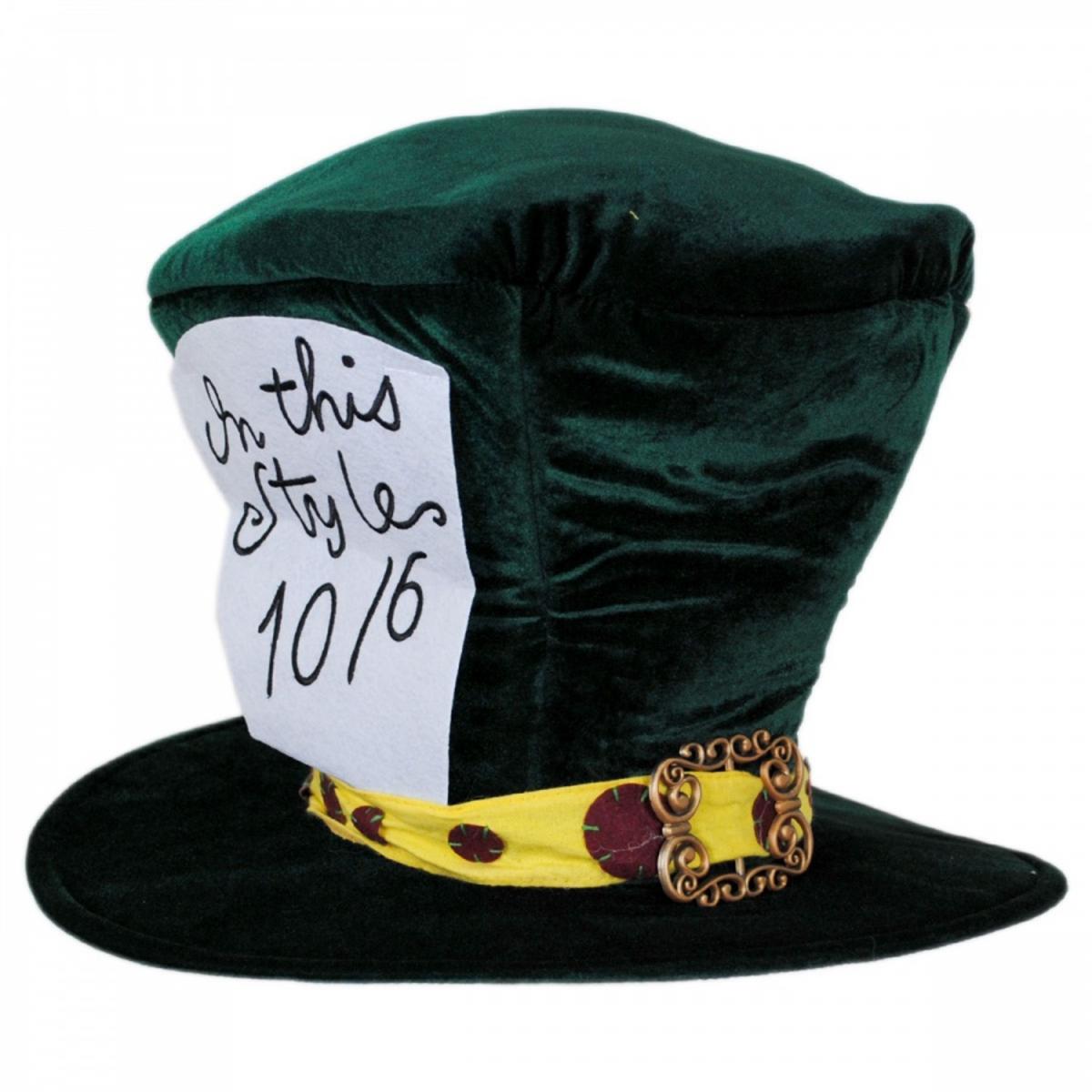 Elope | Mad Hatter Top Hat | 190433 | lead | DARK GREEN