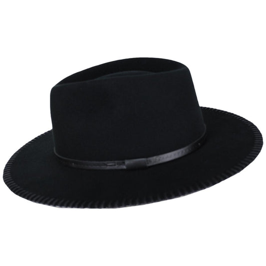 Bailey 1922 | Ganon Elite Wool Felt Gambler Hat - Black | 130397FW24 | profile | BLACK