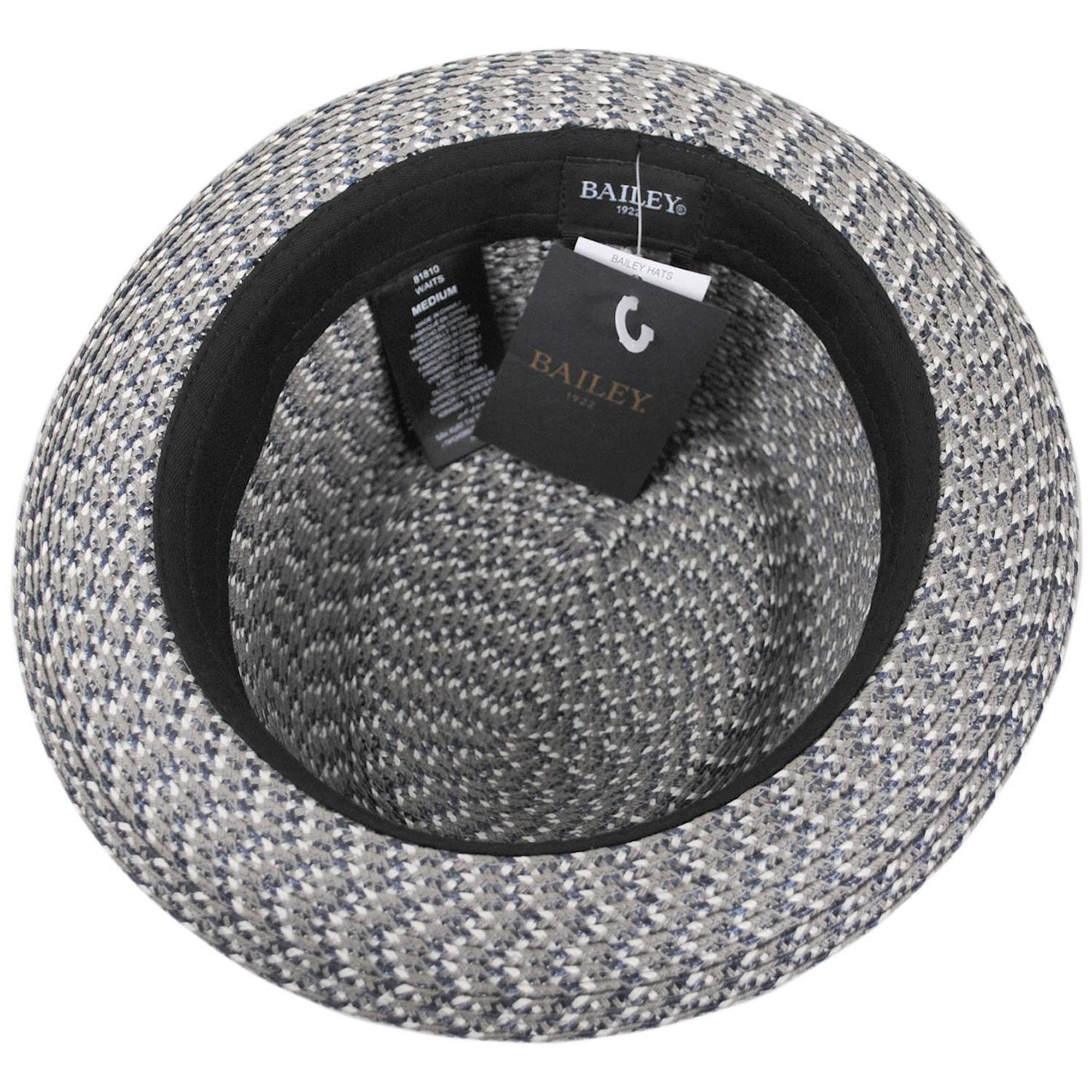 Bailey 1922 | Waits Sewn Braid Straw Pork Pie Hat - Spring | 127798S | under | ASH