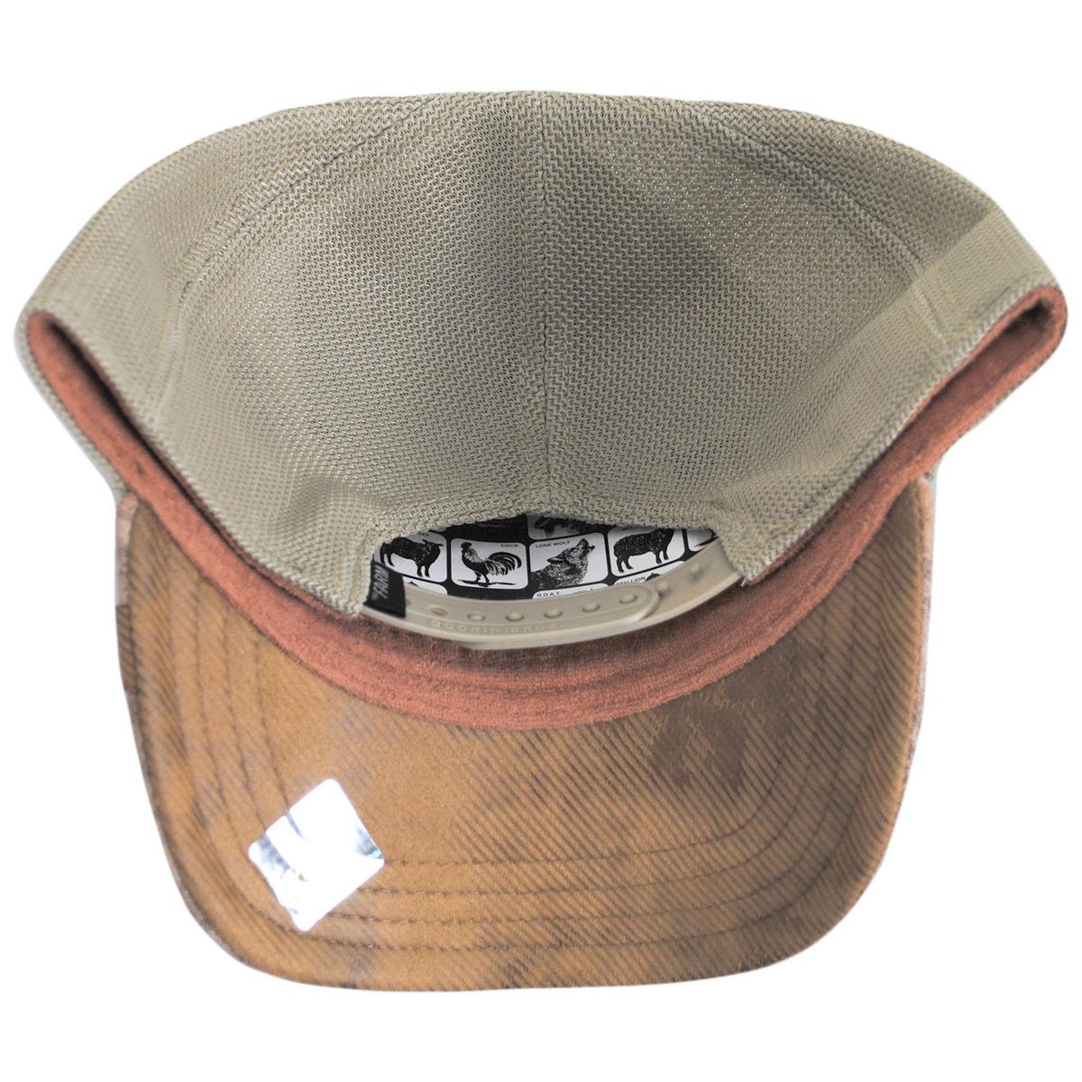 Goorin Bros | Storm Stallion Vegan Leather Mesh Trucker Snapback Baseball Cap | 200675 | under | BROWN