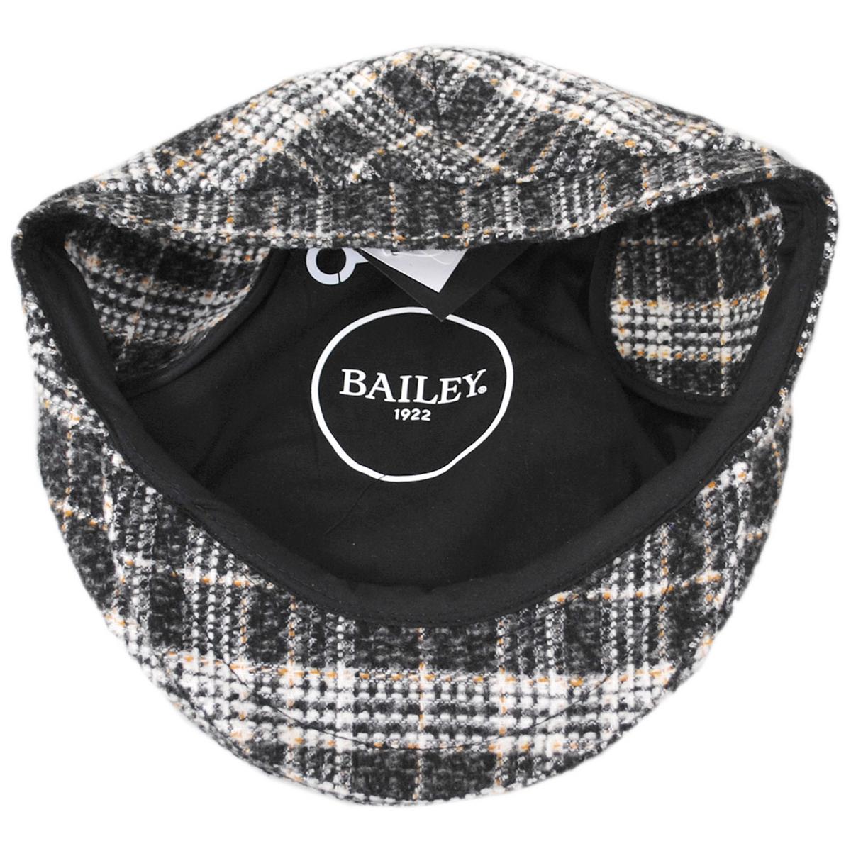 Bailey 1922 | Axel Plaid Earflap Ivy Cap | 167238 | under | BLACK PLAID