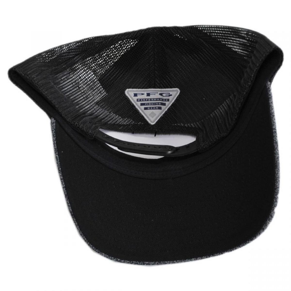 Columbia Sportswear | PFG Fish Flag Mesh Snapback Baseball Cap | 400151 | under | GRILL HEATHER/BLACK