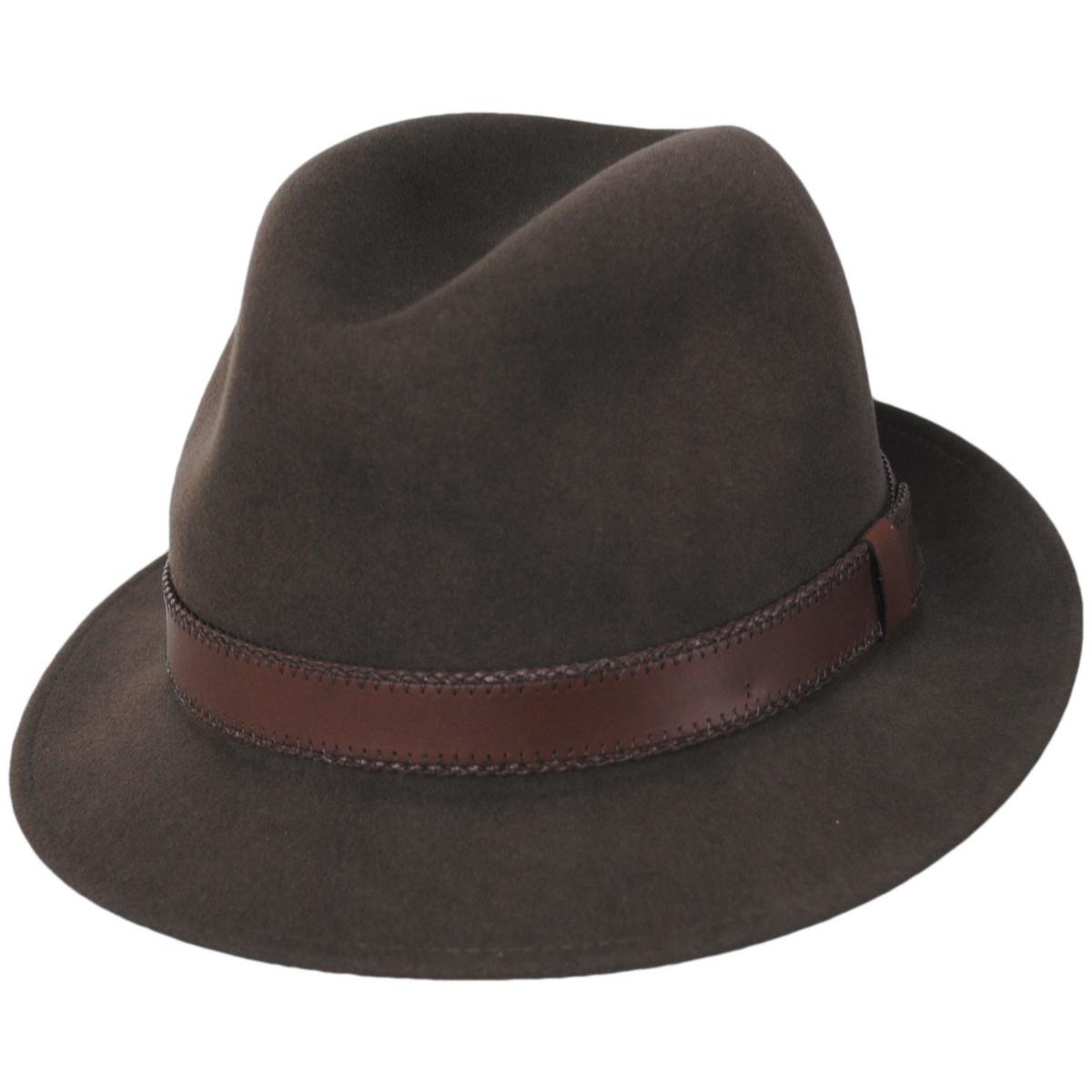 Bailey 1922 | Perry Lanolux Wool Felt Fedora Hat | 130057 | lead | SERPENT