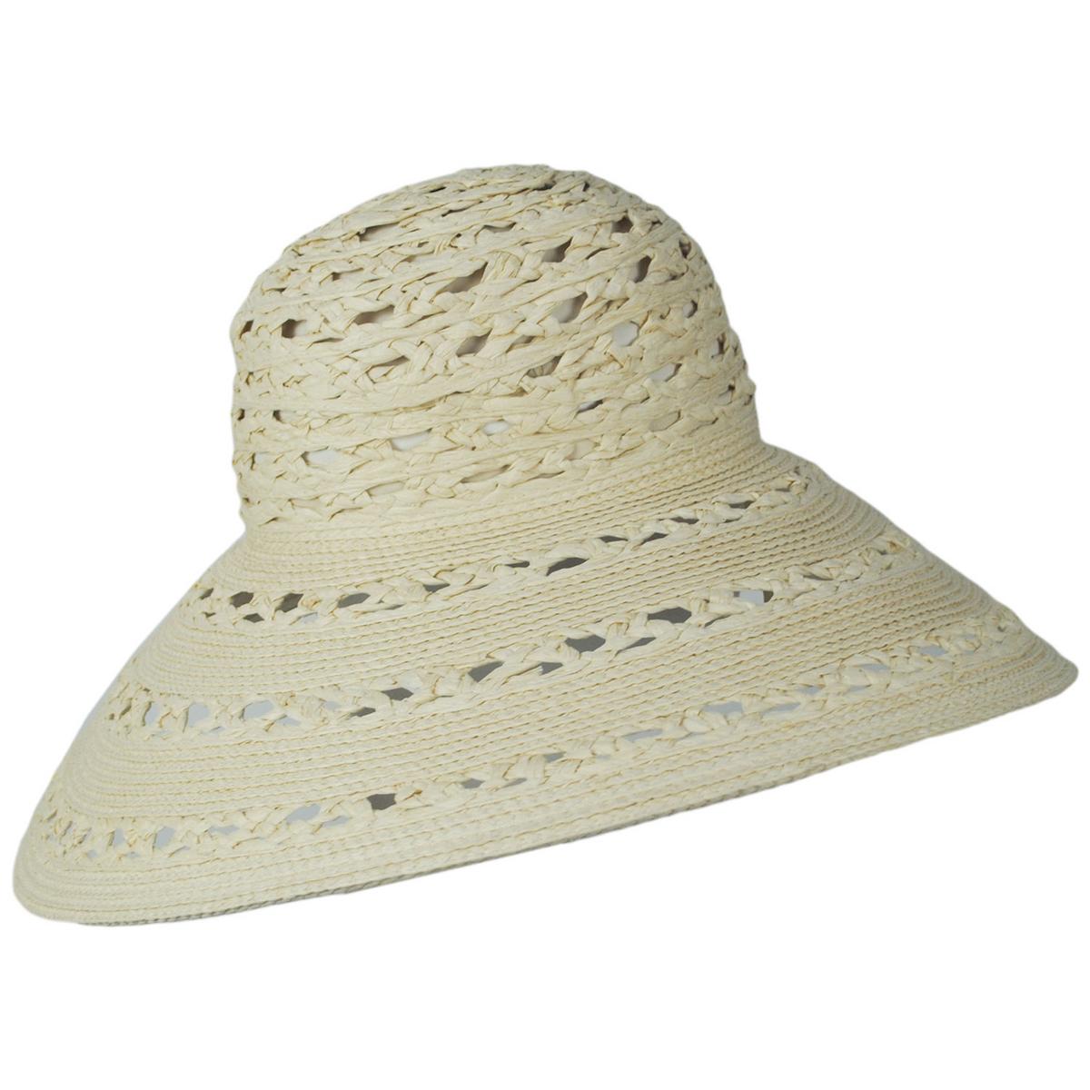 San Diego Hat Company | Sierra Toyo Straw Lampshade Sun Hat | 103690 | profile | TAN