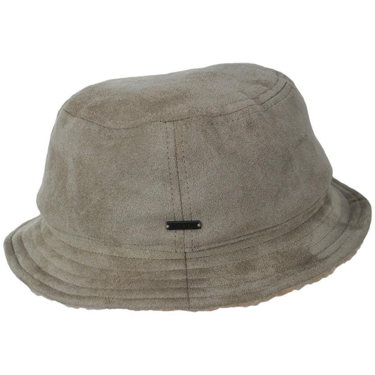 BRIXTON HATS | Vernon Reserve Vegan Shearling Bucket Hat | 185551 | profile | SAND