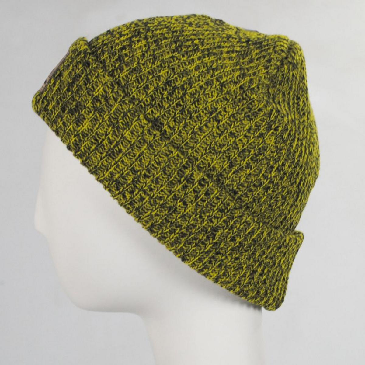 Youth Whirlibird Cuffed Beanie - Laser Lemon