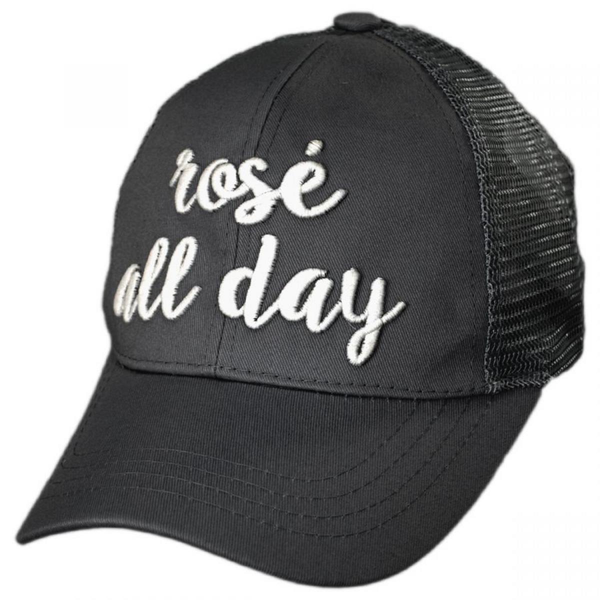 C.C PonyCaps | High Ponytail Rose All Day Mesh Adjustable Baseball Cap