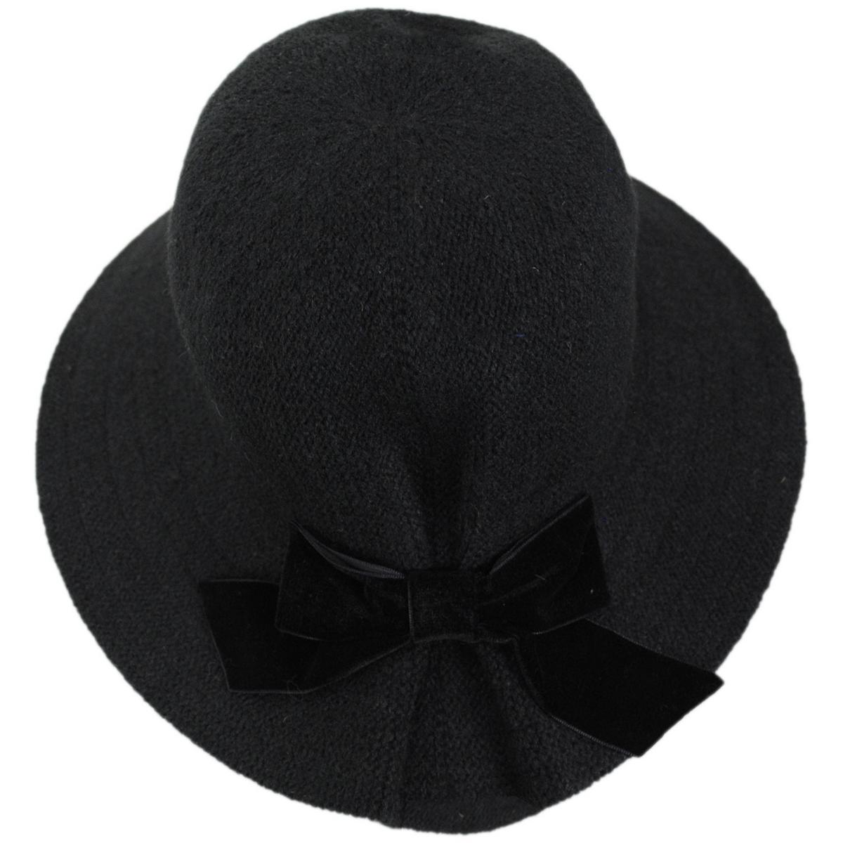 San Diego Hat Company | Jean Ann Knit Bucket Hat | 108664 | top | BLACK