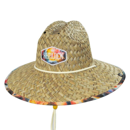 Hemlock Hat Co. | Bowie Straw Lifeguard Hat | 129580 | lead | TAN