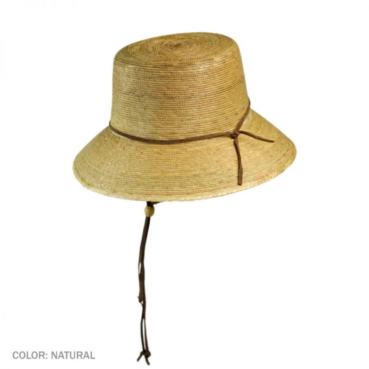Abby Palm Leaf Straw Cloche Hat