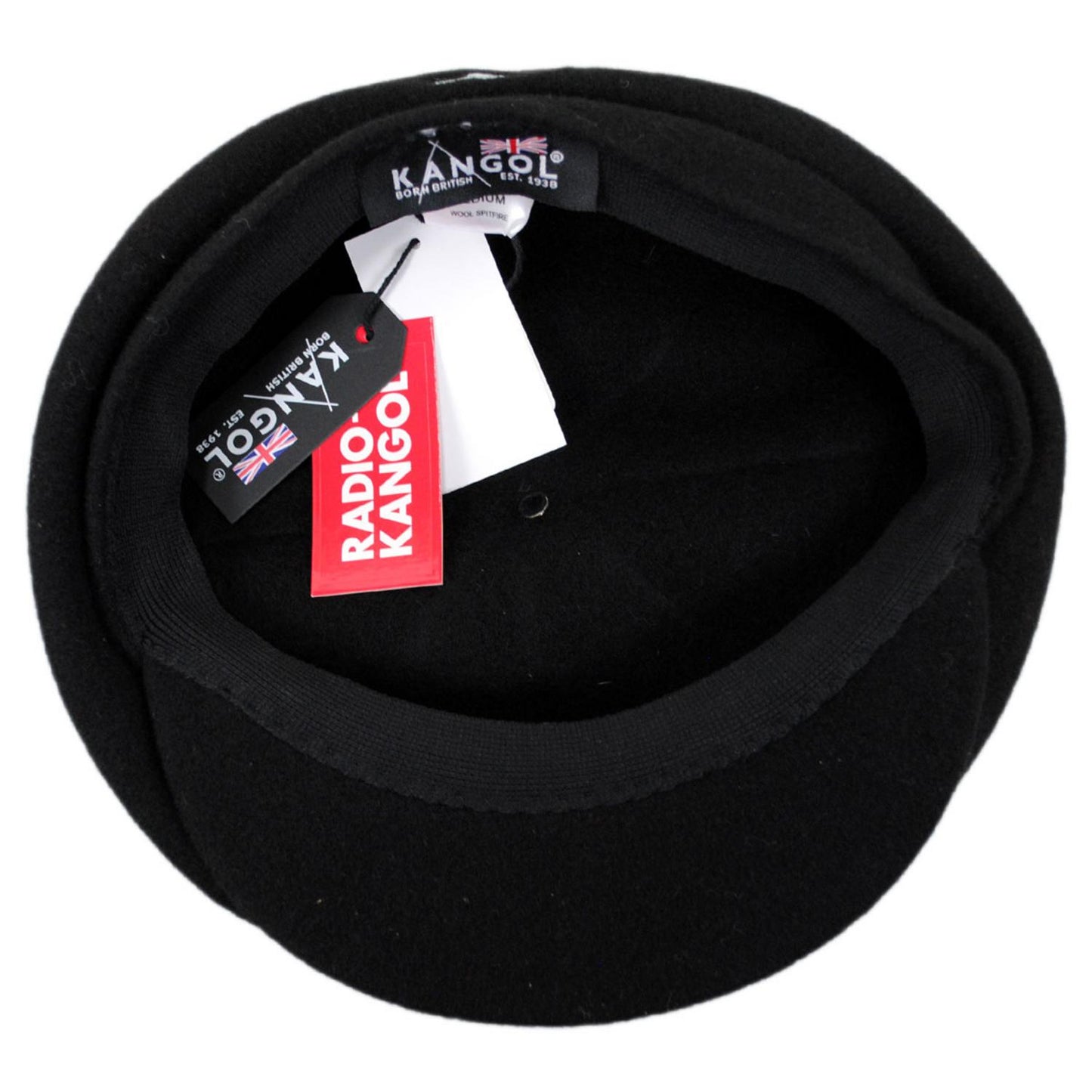 Kangol | Spitfire Wool Newsboy Cap | 160801 | under | BLACK